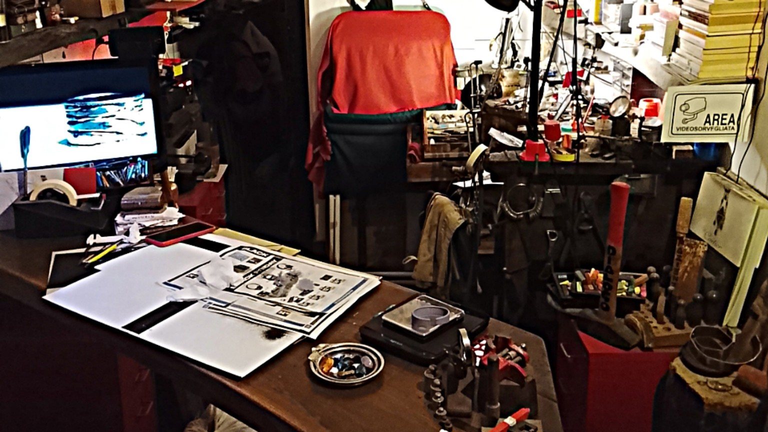 Interno della Bottega Marco Aurelio